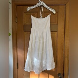 White Halter Sundress